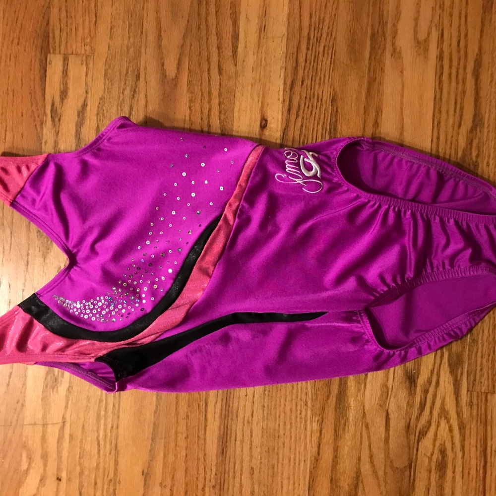 magenta gk leotard from simone biles